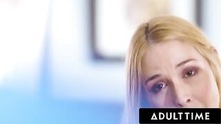 Big tits stepmom Sarah Vandella teaches her virgin stepson to fuck