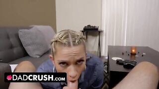 Khloe Kapri gets her step daddy’s cock drawn in POV style