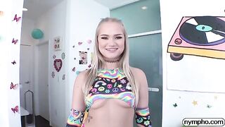 Nympho Harley King gets her mouth filled with sticky sperm in a hot scene