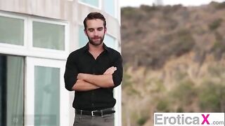 Two horny bitches in a steamy threesome fuck session