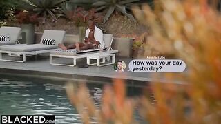 4 hot blondes give Anton’s huge black cock the deluxe service in an intense group scene