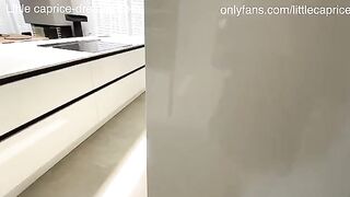 Little Caprice blows her boyfriend on cam, showcasing her sensual skills