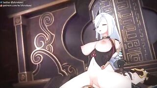 Genshin Impact girls compilation with intense sex scenes and creampie