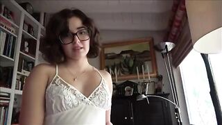 Shy and horny teen Leana Lovings gets fucked by stepdad