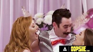 Lauren Phillips and April Olsen play a kinky game with Tommy Pistol