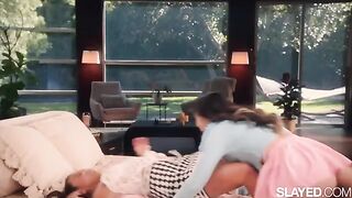 Naughty Lulu teaches her bestie Jennie to relax and enjoy intimate moments, showcasing the steamy chemistry that SLAYED is known for