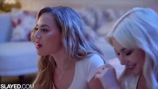 Two voluptuous girls, Skye and Blake, are having fun without guys