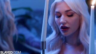 Two voluptuous girls, Skye and Blake, are having fun without guys