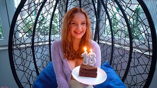 A cutie was fucked on her 18th birthday by a real guy