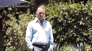 The old man fucked her by the pool, a classic Daddy4K scene