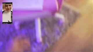 The beautiful girl was fucked by a courier and received cum on her face