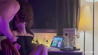 A cute 18-year-old girl gets fucked while smoking weed in a lo-fi scene
