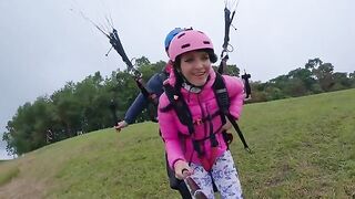 Paragliding with a surprise at 2200 m above the sea