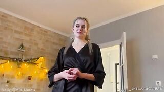 Pervert guy fucks his stepmom wearing sexy lingerie in POV style