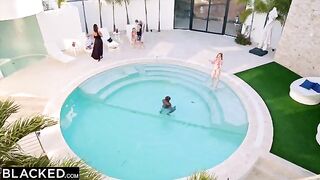 Petite babe Kelly gets her pussy smashed by BBC