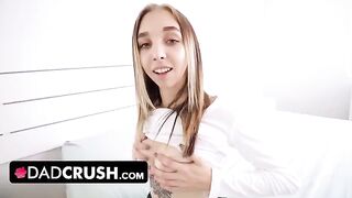 Busty step-daughter Breezy Bri fucks her dad to relieve pressure