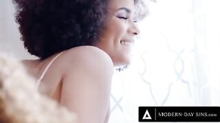 Scarlit Scandal and Alina Ali cum swap their husband's cum in a wild FFM threesome
