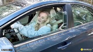 Our mechanic got lucky with a busty blonde babe, Bailey Brooke, in a steamy encounter