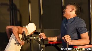 Kay Carter gets fucked by two black guys in front of her husband