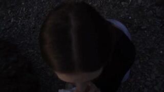 A girl decided to blow a guy on the beach and their friends spotted them