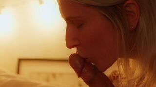 A wife gives her husband a sensual massage and they have sex