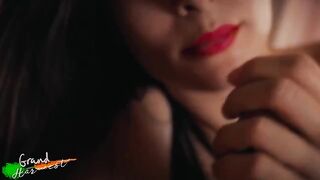 Pervert guy getting his dick sucked by a crazy stepmom in POV