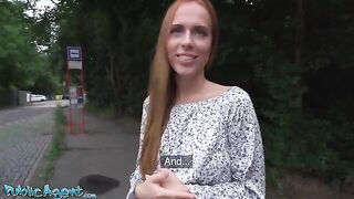 Redhead girl gets fucked in ass by a pick-up guy from Tinder