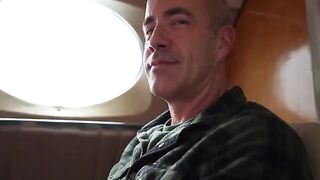 Couples sex on the mile high club plane