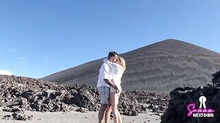 We climbed a volcano and he erupted in my mouth, an outdoor adventure like no other