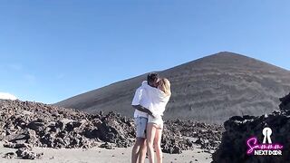 We climbed a volcano and he erupted in my mouth, an outdoor adventure like no other