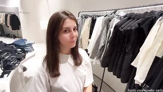 Fitting room affair with the most beautiful girl, a daring act