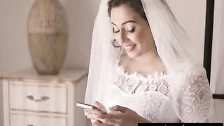 A bride joins her cheating wife and a naughty friend for a threesome