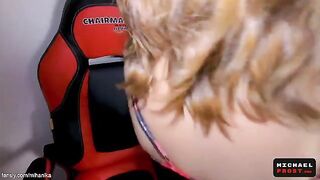 The ass was fucked by the tutor, and then he came on her face