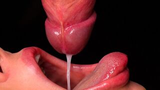 Best milkable cock for your dick! Sucking penis ASMR, tongue and lips blowjob