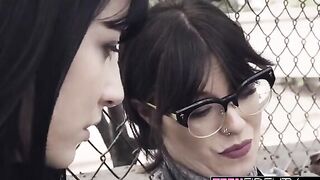 The tennis coach fucked the ass of Charlotte Sartre, a goth girl