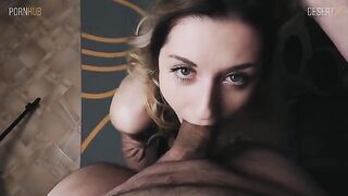 Small-breasted fitness girl gets her wet pussy filled with sticky cum