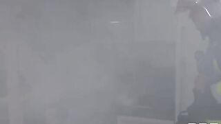 Monika Fox gets fucked by four fire fighters in an orgy