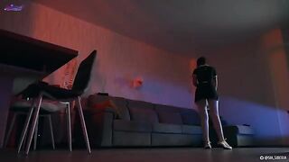 A cute girl became a sex-android to enjoy herself fully