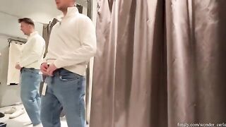 We love shopping and we love risky sex in the fitting room...we were almost caught