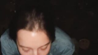 A beautiful girl swallowed a guy's cum on the first date. Only a whore can do such a thing