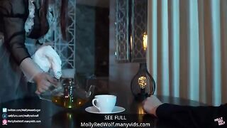 The Lord and his Clumsy Maid - MollyRedWolf (4K, POV, Creampie)