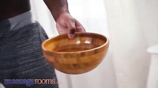 Massage Rooms: petite Russian Elena Vedem gets oiled and fucked