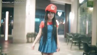 Exhibitionist Super Mario Bros movie with hot teen action