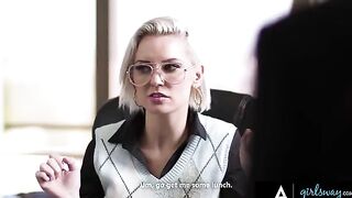 Two employees get fired for spreading gossip, forced to eat their boss's pussy