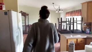A couple trying to get a better deal from the pregnant landlord