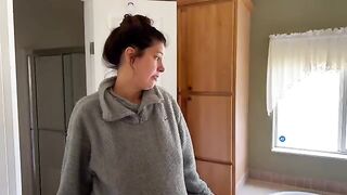 A couple trying to get a better deal from the pregnant landlord