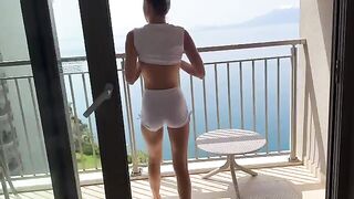 A petite babe, the stunning Gina Gerson, has a steamy shower session with her girlfriend
