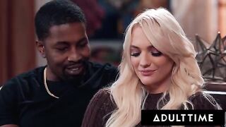 Kenna James seduces her neighbor in a steamy threesome with her husband