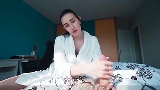 Stepson’s stepmommy surprises him with a hot sex after he gets caught masturbating