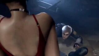 Ada Wong is cheating on Leon with a mysterious figure in this animated scene
